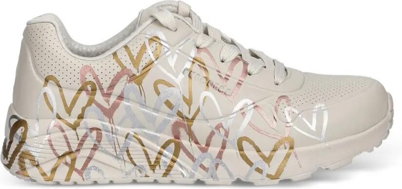 Skechers Sneakers met hart-print Beige - Foto 3