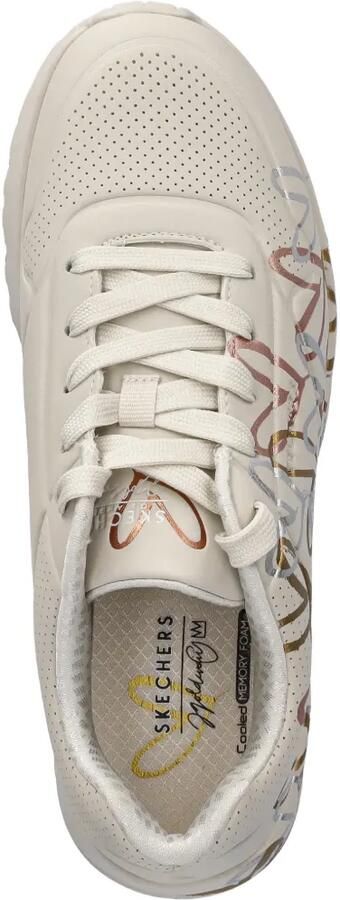 Skechers Sneakers met hart-print Beige - Foto 4