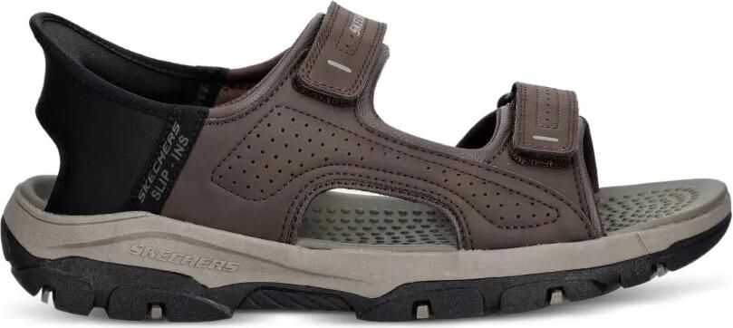 Skechers Tresmen-Reece sandalen met klittenband Bruin