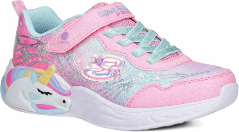 Skechers Unicorn Dreams Wishful Magic round-toe sneakers Roze