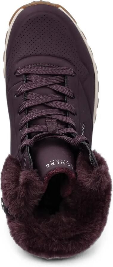 Skechers Uno Rugged enkellaarzen met afwerking van imitatiebont Paars - Foto 4