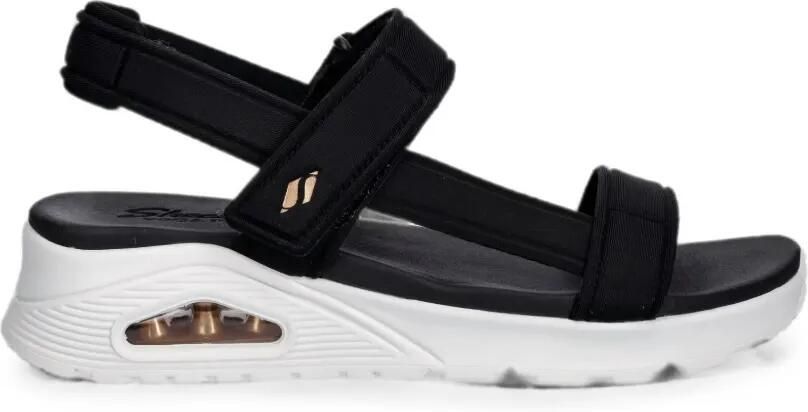 Skechers Uno Summer Stand 2 sandalen met klittenband Zwart