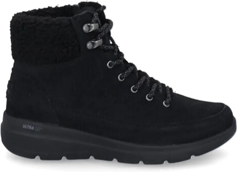 Skechers Veterlaarzen Zwart
