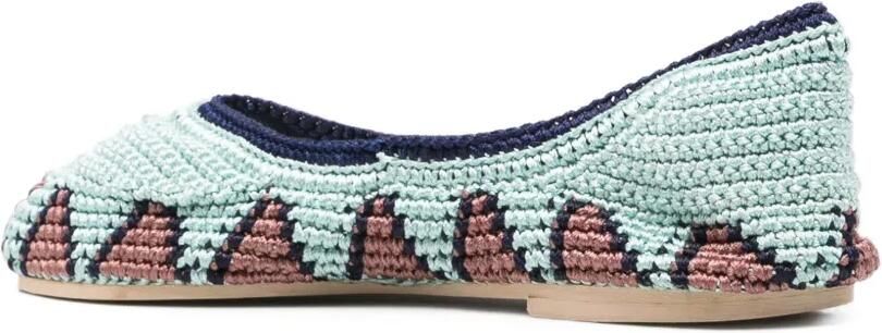 SLO_HAND_MADE Gehaakte ballerina's Blauw - Foto 4