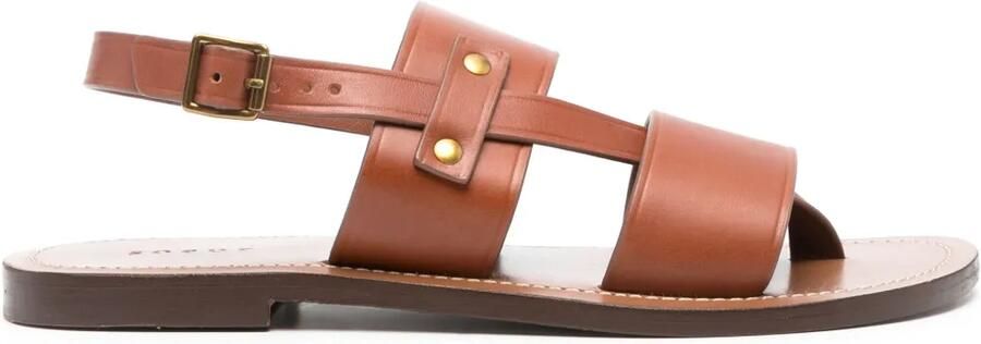 Soeur Amazonia leren sandalen Bruin