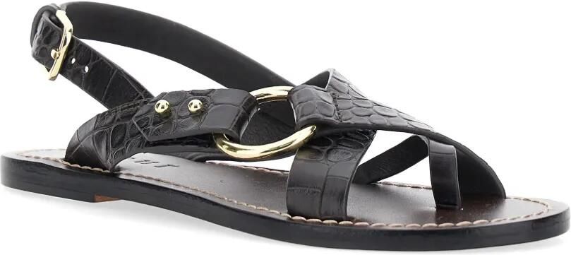 Soeur Circle sandalen met krokodillen-reliëf Bruin - Foto 3