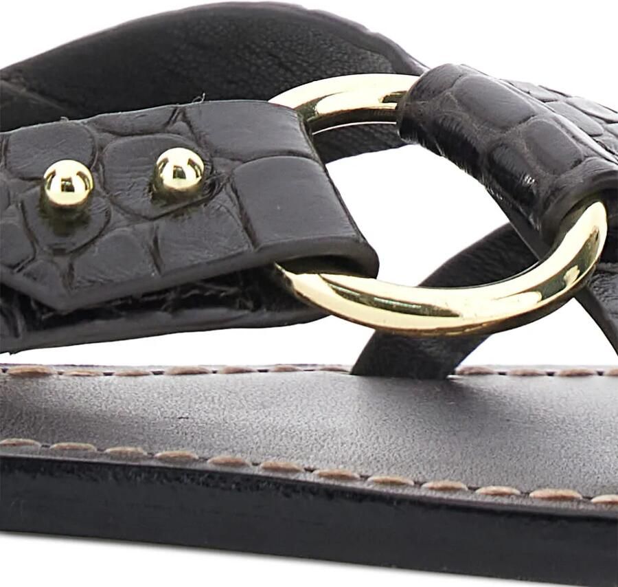 Soeur Circle sandalen met krokodillen-reliëf Bruin - Foto 2
