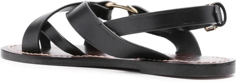 Soeur Florence leren sandalen Zwart - Foto 3