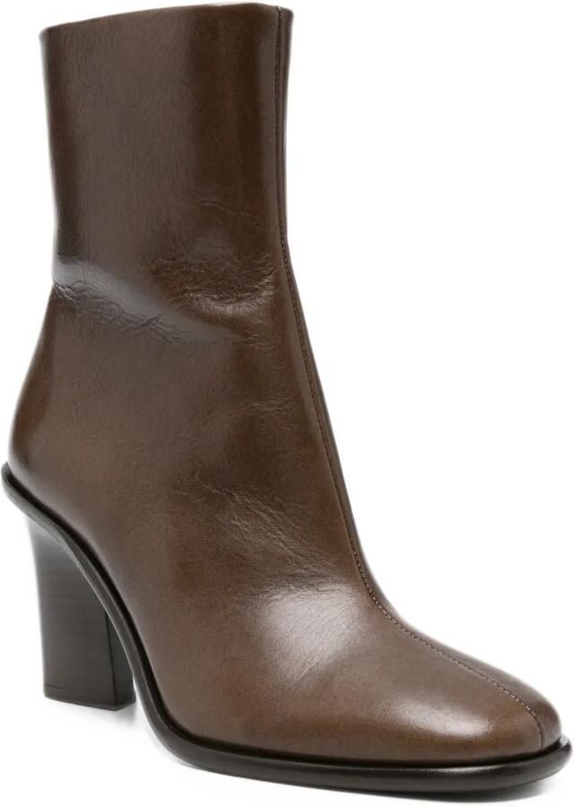 Soeur leather block-heel ankle boots Bruin