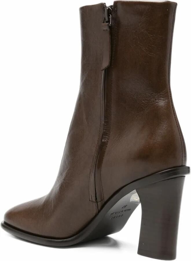 Soeur leather block-heel ankle boots Bruin - Foto 2