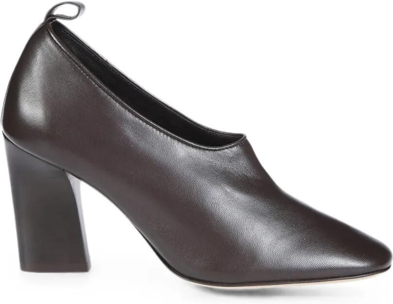 Soeur Thea pumps met blokhak Bruin