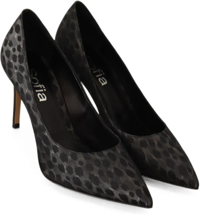 SOFIA Pumps met luipaardprint Zwart