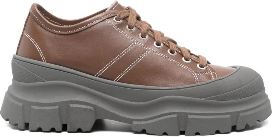 Sofie D'hoore Sneakers met plateauzool Bruin