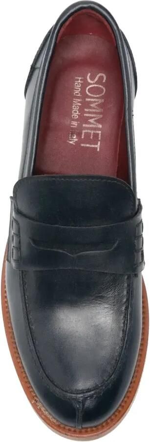 SOMMET Leren loafers Blauw - Foto 3