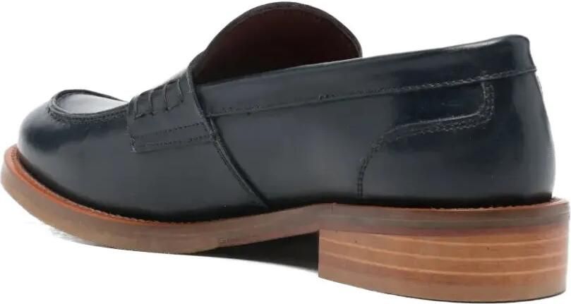 SOMMET Leren loafers Blauw - Foto 2
