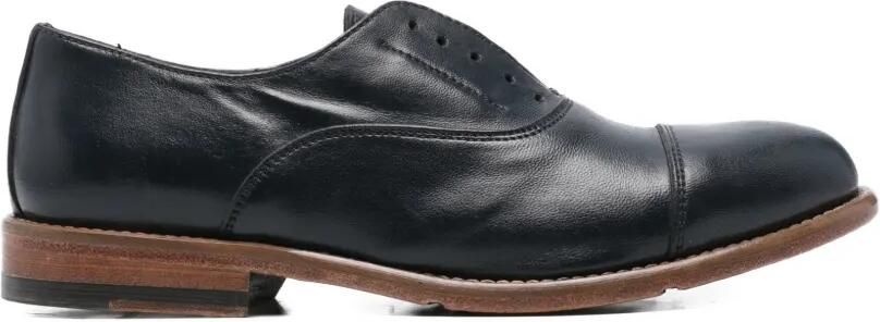 SOMMET Oxford schoenen met bewerkte neus Blauw