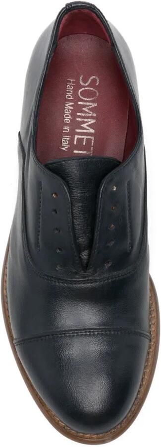 SOMMET Oxford schoenen met bewerkte neus Blauw - Foto 4