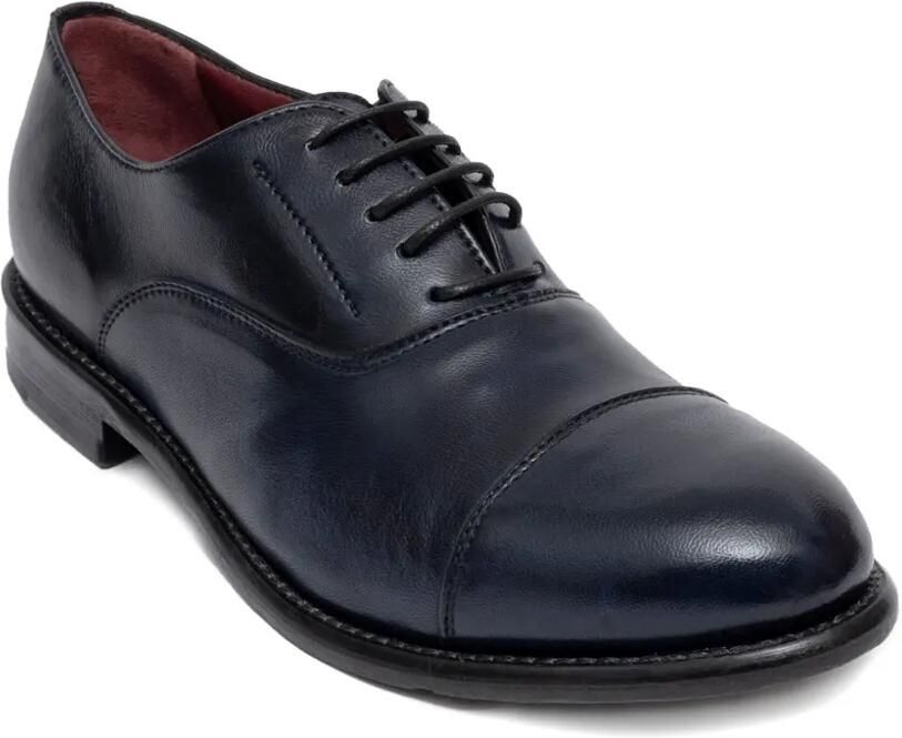 SOMMET Oxford veterschoenen met bewerkte neus Blauw - Foto 2