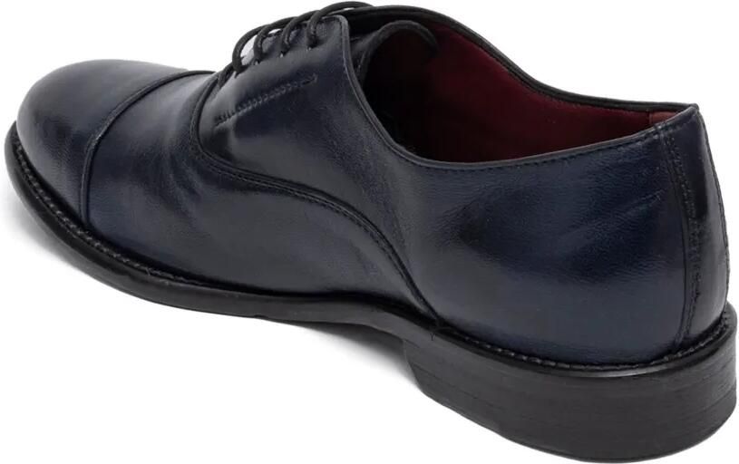 SOMMET Oxford veterschoenen met bewerkte neus Blauw - Foto 3