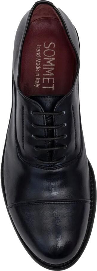 SOMMET Oxford veterschoenen met bewerkte neus Blauw - Foto 4
