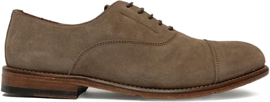 SOMMET Oxford veterschoenen met bewerkte neus Bruin