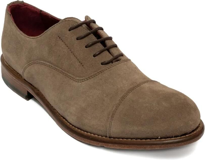 SOMMET Oxford veterschoenen met bewerkte neus Bruin - Foto 3