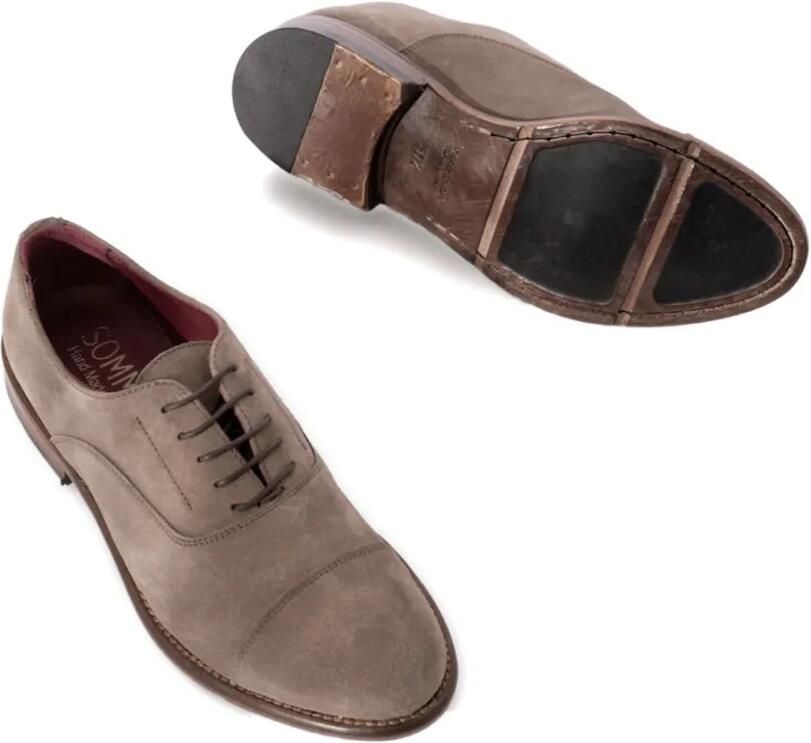 SOMMET Oxford veterschoenen met bewerkte neus Bruin - Foto 2