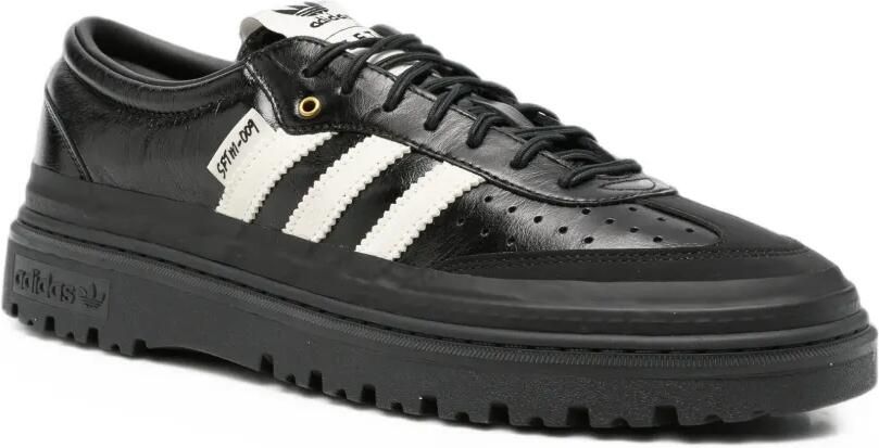 Song For The Mute x adidas 007 Samba LX Freizeit leren low-top sneakers Zwart - Foto 3