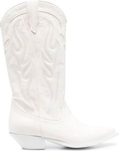 Sonora Leren cowboylaarzen Wit