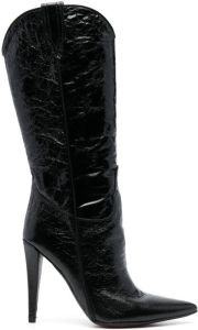 Sonora Cancun 110mm knee-length boots Zwart