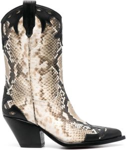 Sonora Cowboylaarzen met luipaardprint NATURAL