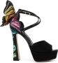 Sophia Webster Chiara sandalen met toelopende hak Zwart - Thumbnail 1