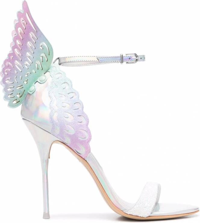 Sophia Webster Evangeline stiletto sandalen Zilver