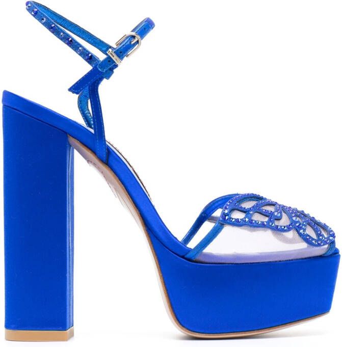 Sophia Webster Farfalla sandalen met plateauzool Blauw
