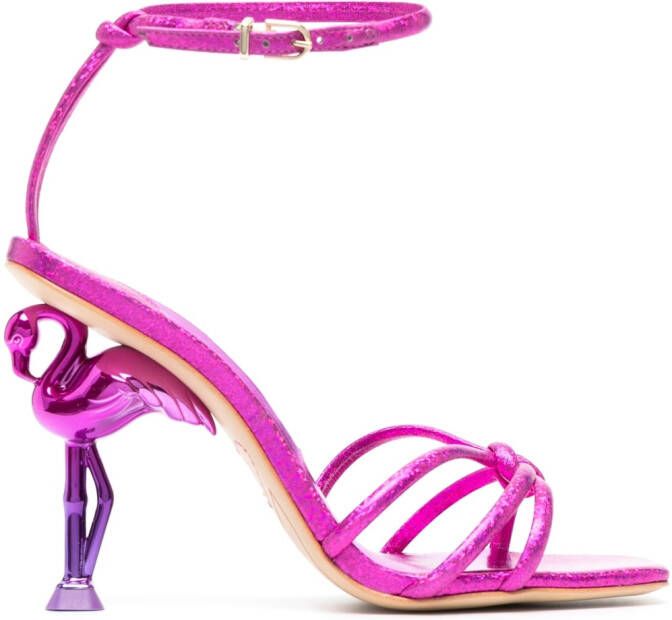 Sophia Webster Flo flamingo confetti sandalen Roze