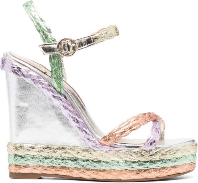 Sophia Webster Ines espadrilles met sleehak Paars