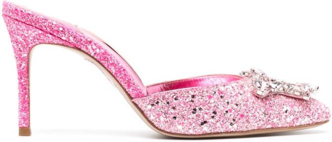 Sophia Webster 85 mm Margaux muiltjes Roze
