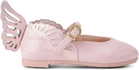 Sophia Webster Mini Ballerina's met vlinderpatch Roze