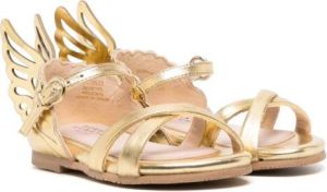 Sophia Webster Mini Sandalen met vlinderdetail Goud