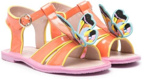 Sophia Webster Mini Sandalen verfraaid met vlinders Oranje