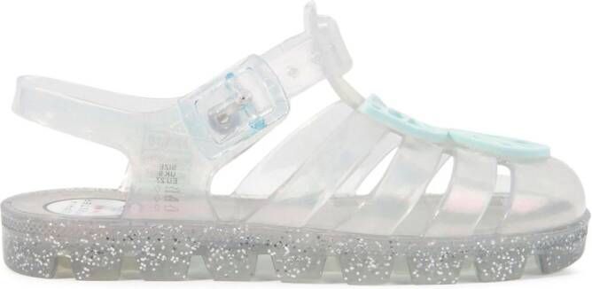 Sophia Webster Mini Butterfly jelly sandalen Beige