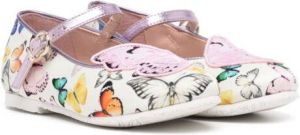 Sophia Webster Mini Ballerina's met vlinderprint Roze