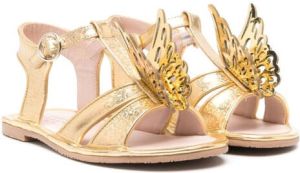 Sophia Webster Mini Celeste Butterfly sandalen met metallic-effect Goud