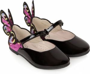 Sophia Webster Mini Chiara ballerina's met borduurwerk Zwart