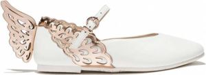 Sophia Webster Mini Evangeline leren pumps Wit