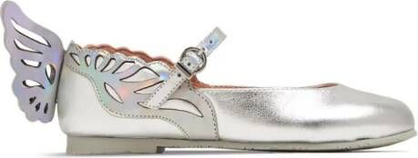 Sophia Webster Mini Heavenly Wing leren sandalen met applicatie Zilver