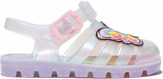 Sophia Webster Mini Iriserende jelly sandalen Zilver