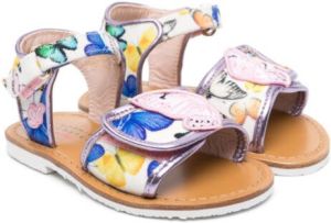 Sophia Webster Mini Sandalen met vlinderprint Wit