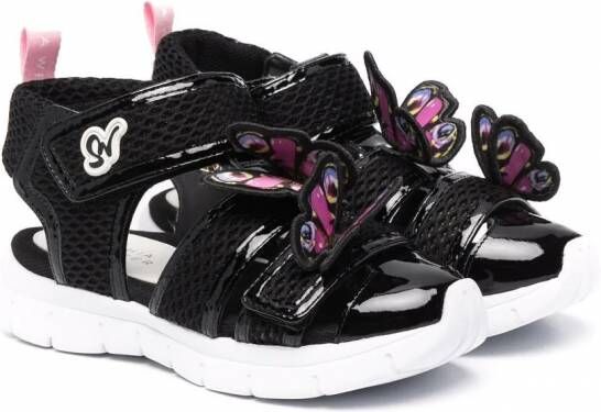 Sophia Webster Mini Sandalen verfraaid met vlinders Zwart