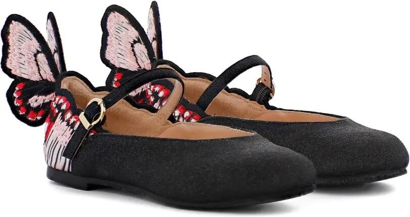 Sophia Webster Mini Chiara ballerina's Zwart